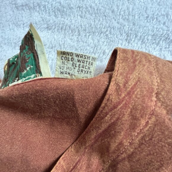 24 Karat Womens Boho Chic Rust Orange Embroidered Tiered Maxi Dress Size Medium - Picture 5 of 10